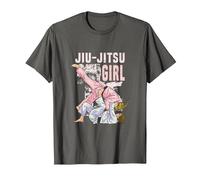 Brazillian Jui-Jitsu Girl BJJ MMA Jiujuitsu Artes Marciales Camiseta, Hombre, Asfalto, 6XL