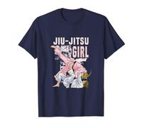 Brazillian Jui-Jitsu Girl BJJ MMA Jiujuitsu Artes Marciales Camiseta, Hombre, Azul Marino, 4XL