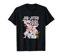 Brazillian Jui-Jitsu Girl BJJ MMA Jiujuitsu Artes Marciales Camiseta, Hombre, Negro, L
