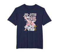 Brazillian Jui-Jitsu Girl BJJ MMA Jiujuitsu Artes Marciales Camiseta, Hombre Tallas Grandes, Azul Marino, 2X Alto