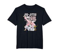 Brazillian Jui-Jitsu Girl BJJ MMA Jiujuitsu Artes Marciales Camiseta, Hombre Tallas Grandes, Negro, 3X Alto
