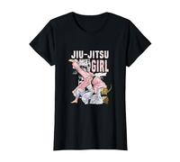 Brazillian Jui-Jitsu Girl BJJ MMA Jiujuitsu Artes Marciales Camiseta, Mujer, Negro, S