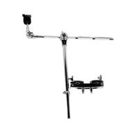 Brazo ajustable para platillos con soporte de abrazadera de metal, accesorio de montaje de extensión, accesorios de tambor, abrazadera de montaje de textura de metal
