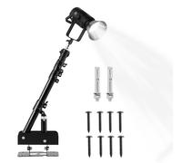 Brazo articulado de pared | Soporte de pared para anillo de luz con brazo flexible - Soporte de iluminación giratorio de 180 grados para estudio de grabación, peluquería, fotografía