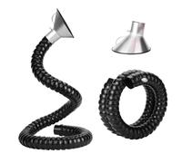 Brazo colector de conducto de ventilación Flexible con Cubierta de 4 Pulgadas para máquinas de Grabado láser y extracción de Humos - 1,5 m/4,9 pies, 160 mm/6,2 Pulgadas, Ideal para laborator
