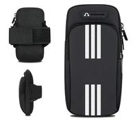Brazo Correr Fitness, Bolsa el Brazo Deportivo, Bolsa el Brazo Deportivo, Bolsillo para el Brazo para teléfono móvil, Brazalete Movil Running Ajustable, Universal Impermeable Móvil Bolsa(Negro)
