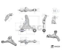 Brazo de control Eje delantero Brazo oscilante transversal 33 11 1583 SWAG