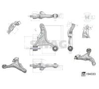 Brazo de control Eje delantero Brazo oscilante transversal 33 11 1585 SWAG