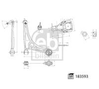 FEBI BILSTEIN Barra de suspensiÃ³n para HYUNDAI: Kauai, Ioniq/5, Ioniq 6, Kona & KIA: Niro, Soul (Ref: 183593)