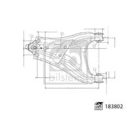 FEBI BILSTEIN 183802 Barra oscilante de suspensión de ruedas