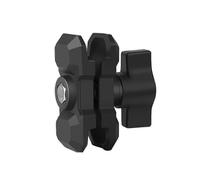 Brazo de doble casquillo de aluminio, Compatible con bases de montaje de bola de 1 pulgada 25mm, para motocicleta bicicleta, longitud 6,2cm