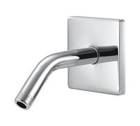 Brazo de ducha de acero inoxidable 304 de 15 cm de longitud que oculta las imperfecciones de la pared con bridas de gran tamaño, rosca resistente a la corrosión