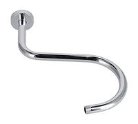 Brazo de ducha de acero inoxidable con cuello de cisne en forma de S, duradero y fácil de instalar, brazo de extensión de cabezal de ducha para baño, brazo de ducha montado en la pared, perfecto para