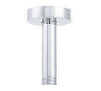 Brazo de Ducha G1/2in con Brida, Brazo Recto de Cabezal de Ducha de Lluvia de Acero Inoxidable para Montaje en Techo de 10cm, Techo Accesorios de Ducha para Ducha de Lluvia, Cromo