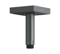 Brazo de ducha KEUCO, conexión al techo, angular, proyección 100 mm, 53089130102, Color: Negro cromo cepillado