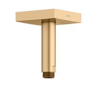 Brazo de ducha KEUCO, conexión al techo, angular, proyección 100 mm, 53089250102, Color: latón cepillado