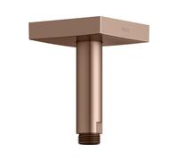 Brazo de ducha KEUCO, conexión al techo, angular, proyección 100 mm, 53089290102, Color: rojo oro cepillado