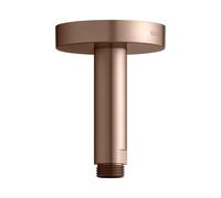 Brazo de ducha KEUCO, conexión al techo, redondo, proyección 100 mm, 51689290100, Color: rojo oro cepillado