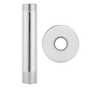 Brazo De Ducha Para Ducha Elevada 2 uds 10cm brazo de extensión cabezal ducha montado en el techo acero inoxidable lluvia extender tubo superior soporte accesorios baño