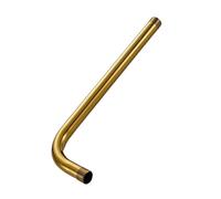 Brazo de ducha para ducha elevada Brazo de ducha latón dorado, cabezal, brazo extensión redondo for montaje en pared G1/2"