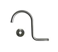 Brazo de ducha para ducha elevada Extensión for cabezal de ducha gran altura, 10 pulgadas, rosca NPT, accesorios baño compatibles con tipo lluvia(Color1)