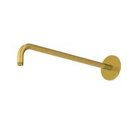 Brazo de ducha Steinberg serie 100, 450mm, soporte de pared reforzado, redondo, 1007910BG, Color: Oro cepillado