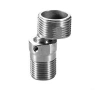Brazo de ducha telescópico de 4 a 5,5 cm, giratorio 360°, acero inoxidable