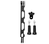 Brazo de extensión de aleación de Aluminio, Brazo de extensión de Casco de Montaje en Poste de Metal fácil de Instalar con Perspectiva extendida novedosa para cámara One X / X2 (Negro)