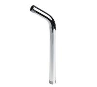 Brazo de extensión de cabezal de ducha, curvo hacia adelante mm de largo, rosca de acero inoxidable, conexión de 1/2 pulgada, montado en la pared