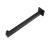 Brazo de extensión de ducha de lluvia montado en la pared cuadrado de acero inoxidable negro Accesorios de baño Home Hotel