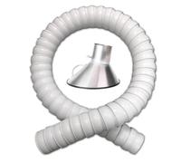 Brazo de extracción articulado y flexible, Diámetro blanco y negro el 1-2m de la manguera 100-200m m del extractor aire for soldadura extracción humo(Wh(l 2m/6.5ft),Id 100MM/3 8/9 in)