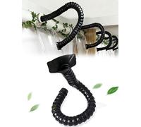 Brazo de extracción de humos, Brazo extractor de humos ajustable, 180 cm, campana giratoria 360°, negro/lechoso, varios tamaños(Black,7.5CM-39.37 IN/100CM)