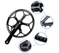 Brazo de Juego de Manivela de una Sola Velocidad, Manivela de Bicicleta de Mecanizado de Precisin Compatible con Montar en Bicicleta, Gran Accesorio para Amantes de la