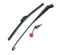Brazo de Limpiaparabrisas Manual, Práctico Brazo de Limpiaparabrisas Manual Universal, Kit de Repuesto, 450 mm/17,7 pulgadas, Materiales Metálicos y Plásticos, Hoja de Limpiaparabrisas, for UTV