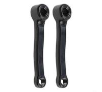 Brazo de manivela de hierro resistente para bicicleta estática de 127 mm de distancia central con agujero cuadrado y soporte de pedal roscado para bicicleta deportiva de interior, lado izquierdo y
