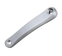 Brazo de manivela izquierda para bicicleta de montaña de 170 mm de aleación de aluminio, pedalier cuadrado cónico y eje de pedal de 14 mm (rombo plateado)