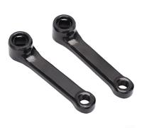 Brazo de manivela para bicicleta estática, 1 par, rosca de 1/2 pulgada y 9/16 pulgadas, construcción de aleación de aluminio, mecanismo de liberación rápida, para ciclismo en interiores (1/2 pulgada)