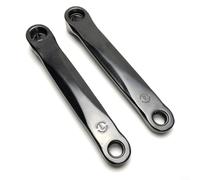 Brazo de manivela para bicicleta estática de 170 mm, construcción de hierro, longitud total de 202 mm con agujero rómbico de 13 x 13 mm y para rosca de pedal M14 (kit izquierdo y derecho)
