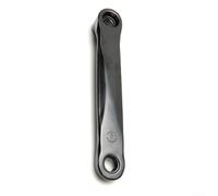 Brazo de manivela para bicicleta estática de 170 mm, distancia central, construcción de hierro para pedales de rosca M14, configuración izquierda y derecha (manivela derecha)