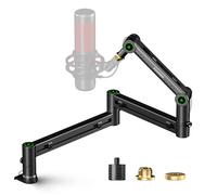 Brazo de micrófono, Aokeo AK-58i - Soporte de brazo de micrófono de escritorio de bajo perfil, adecuado para Blue Yeti, Snowball iCE, HyperX QuadCast, SoloCast, Elgato Wave, etc