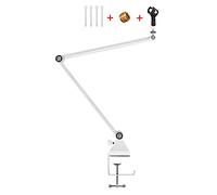 Brazo de micrófono, soporte voladizo universal sin resorte para micrófono de transmisión en vivo, plegable, telescópico, ajustable, brazo de micrófono profesional para podcast, video, juegos, radio,