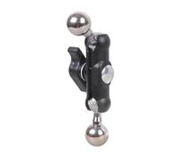 Brazo de montaje de bola ajustable de 17 mm a 17 mm, abrazadera de hierro resistente, abrazadera de metal giratoria para monitor, soporte de luz de video y video