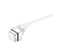 Brazo de palanca de cisterna ajustable cromado para inodoro, palanca de metal de acción lateral de repuesto para kit de reparación de tanque de inodoro, accesorio tradicional de baño de 145 mm