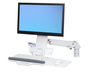 Brazo de pared Ergotron StyleView SV Blanco para monitor hasta 24" y teclado