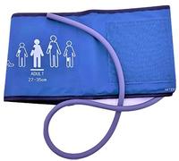 Brazo de presión arterial, tubo único, sin látex, para monitores de BP automatizados, 3 tamaños (mediano 27-35 cm)