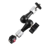 Brazo de soporte ajustable para monitor con adaptador de cabezal de rotación de 360 grados para accesorios de iluminación de cámara, soporte de monitor para equipo de producción de películas