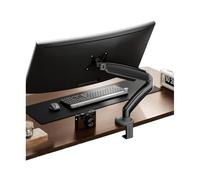 Brazo De Soporte para Monitor De Altura Ajustable para Escritorio De Un Solo Monitor, Brazo De Resorte Mecánico Ajustable para Pantalla De hasta 32 Pulgadas, De 4.4 A 19.-Grey