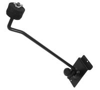 Brazo de Soporte para Platillos de Pared, Hierro Negro 14,17 Pulgadas | Compatible Ranuras Slatwall, Cabeza de Goma y Tuerca de Ala, para Exhibición Ordenada y Estudio