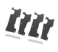 Brazo de suspensión delantero trasero de fibra de carbono, a prueba de polvo, placa de protección RC para TRAXXAS 1/8 4WD Sledge Monster TRUCK-95076-4 RC Car