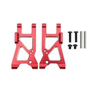 Brazo de suspensión trasera de aleación de aluminio resistente para coche de carretera Traxxas 4 Tec 2,0 (Roja)